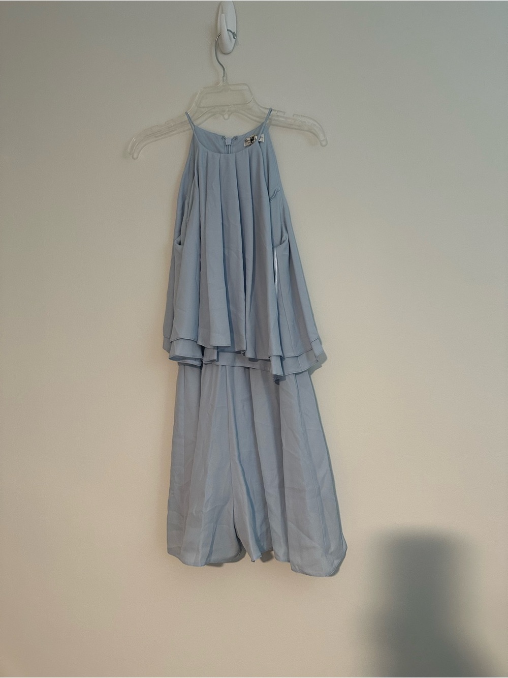 miss selfridge light blue romper